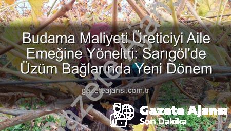 Budama Maliyeti Üreticiyi Aile Emeğine Yöneltti: Sarıgöl’de Üzüm Bağlarında Yeni Dönem