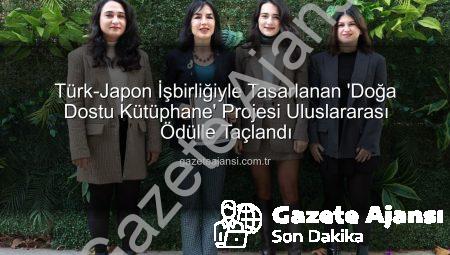 Türk-Japon İşbirliğiyle Tasarlanan ‘Doğa Dostu Kütüphane’ Projesi Uluslararası Ödülle Taçlandı
