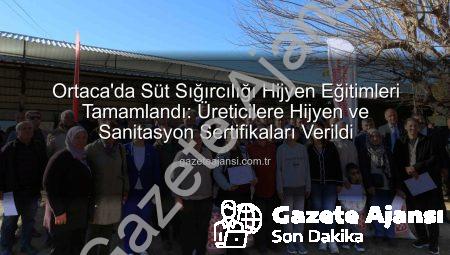 Ortaca’da Süt Sığırcılığı Hijyen Eğitimleri Tamamlandı: Üreticilere Hijyen ve Sanitasyon Sertifikaları Verildi